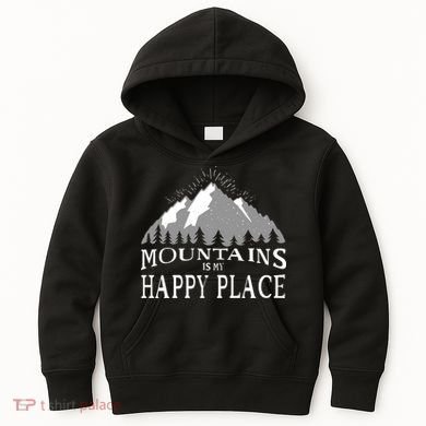 Mountains Is My Happy Place Kids Hoodie