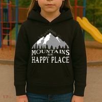 Mountains Is My Happy Place Kids Hoodie thumb 3