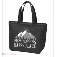 Mountains Is My Happy Place Tote Bag thumb 3