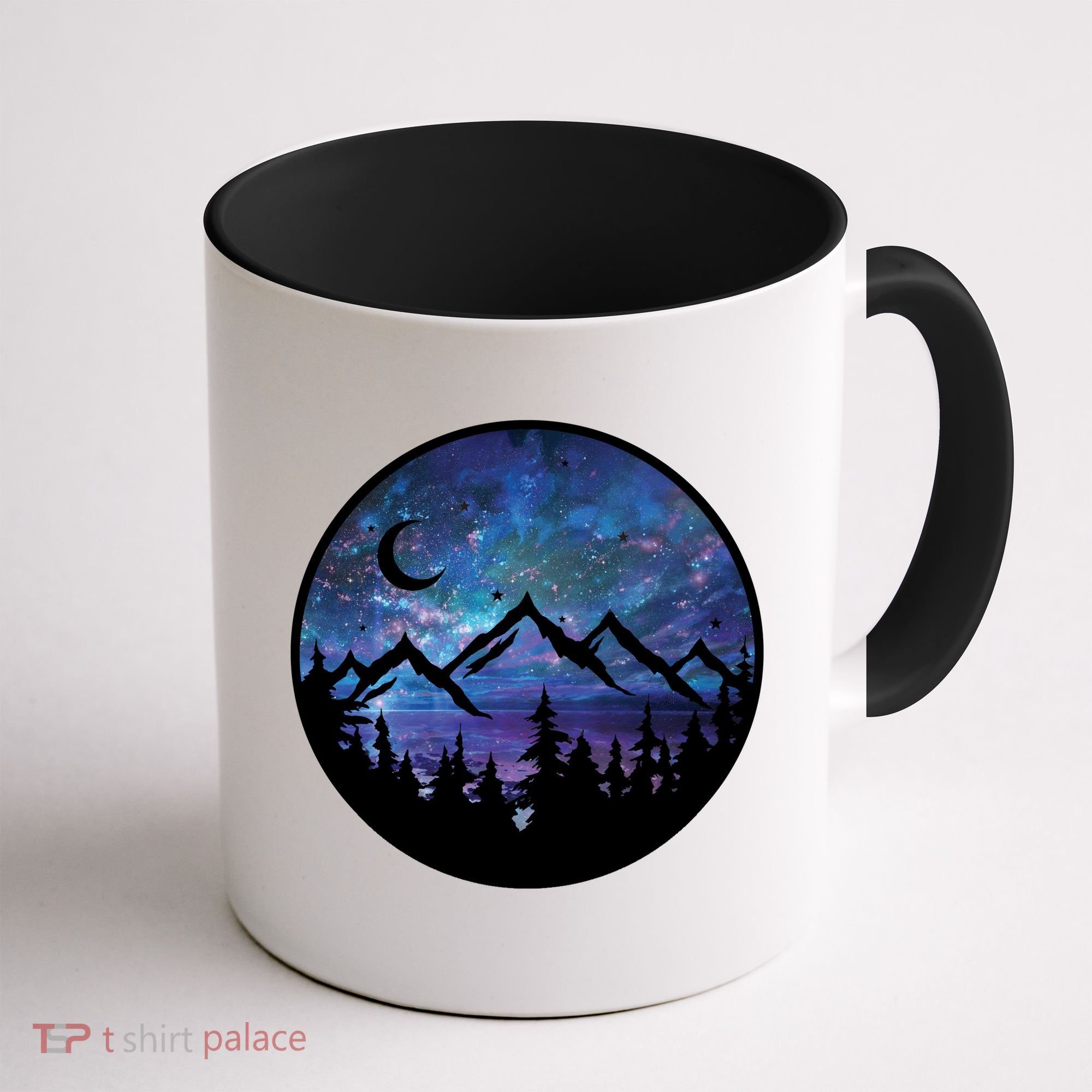 Mountains Star Night Sky Coffee Mug
