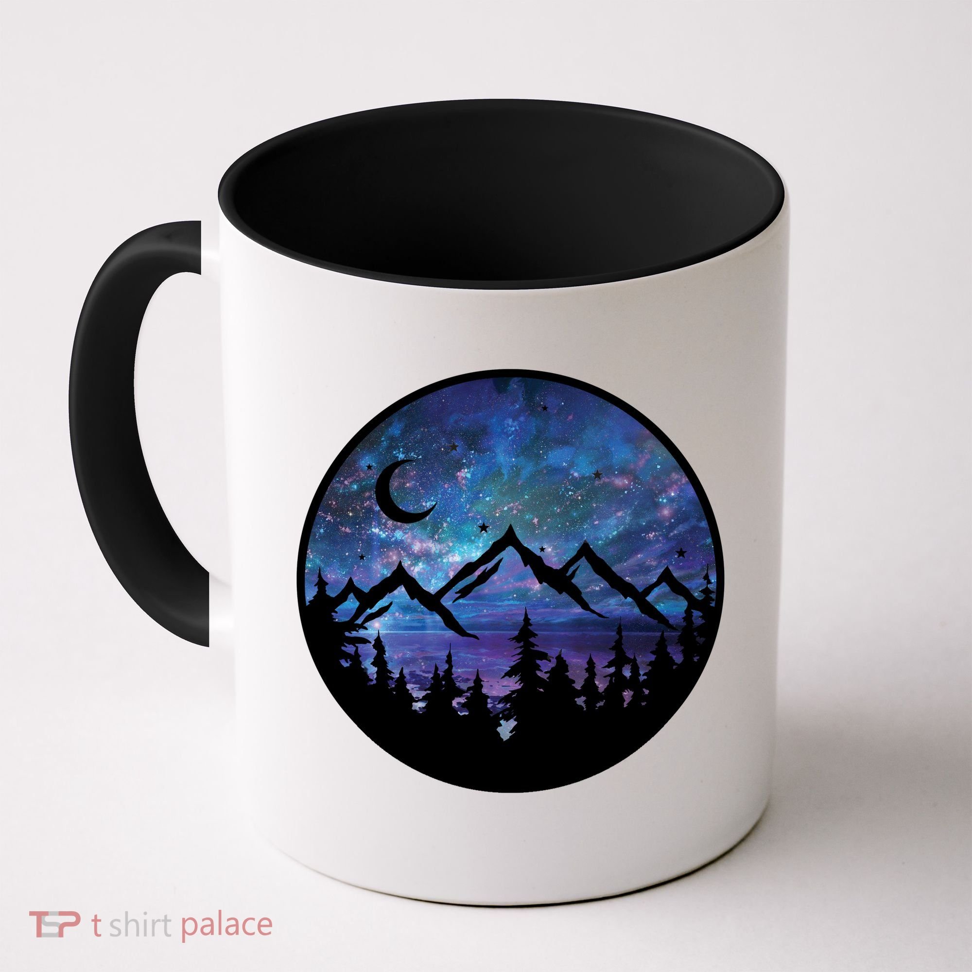 Mountains Star Night Sky Coffee Mug