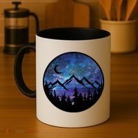Mountains Star Night Sky Coffee Mug thumb 4