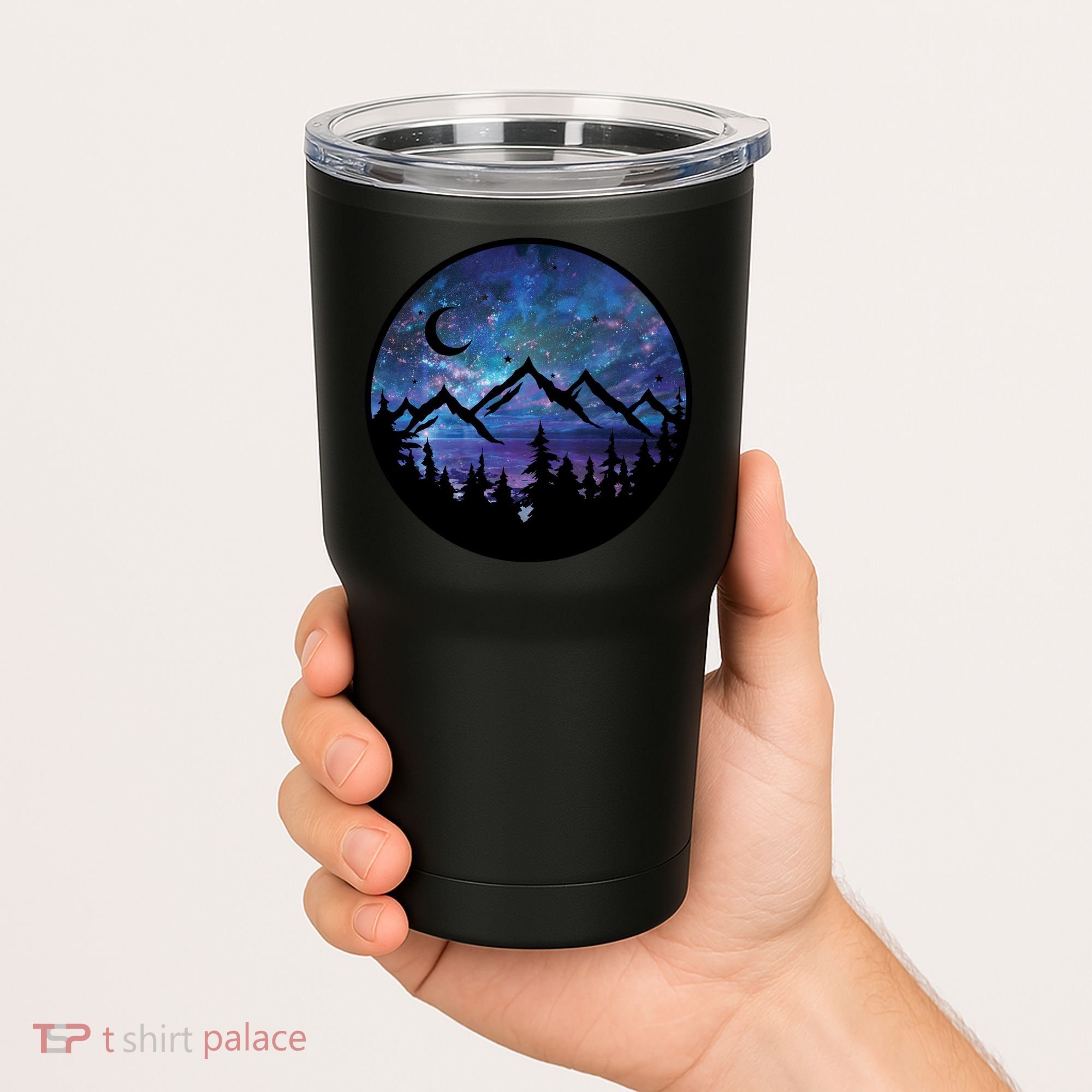 Mountains Star Night Sky Tumbler