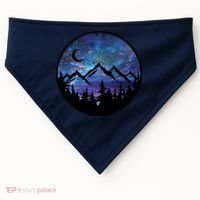 Mountains Star Night Sky USA-Made Doggie Bandana thumb 0