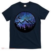 Mountains Star Night Sky T-Shirt thumb 0