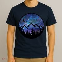 Mountains Star Night Sky T-Shirt thumb 3