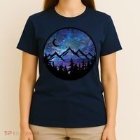 Mountains Star Night Sky T-Shirt thumb 4