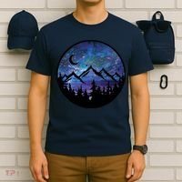Mountains Star Night Sky T-Shirt thumb 6