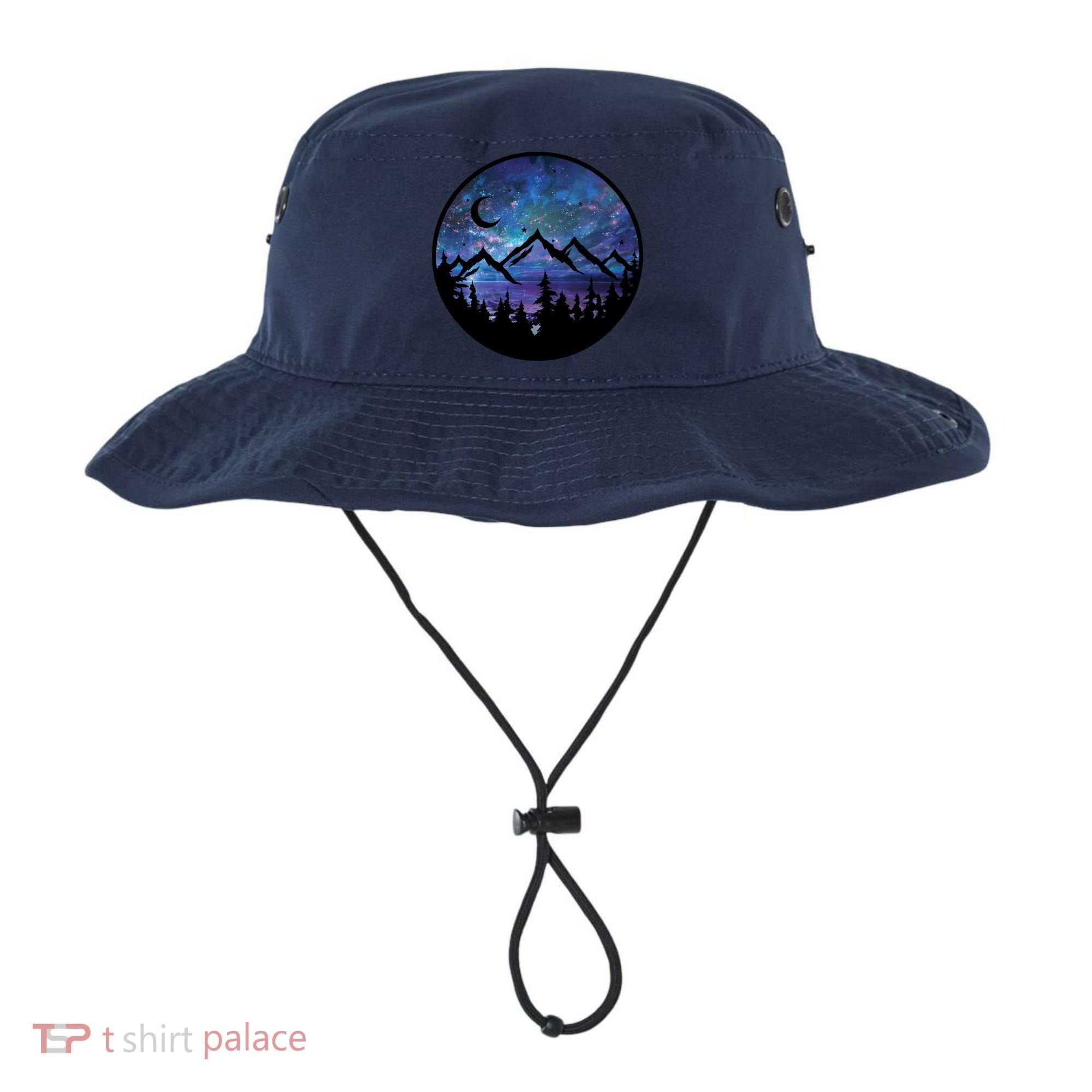 Mountains Star Night Sky Bucket Hat