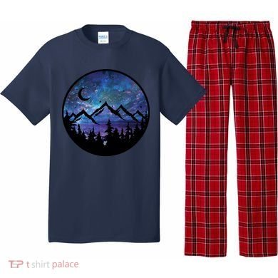 Mountains Star Night Sky Pajama Set