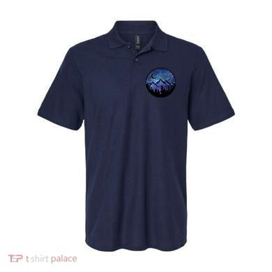 Mountains Star Night Sky Polo