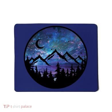 Mountains Star Night Sky Mousepad