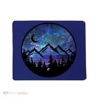 Mountains Star Night Sky Mousepad thumb 0