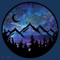 Mountains Star Night Sky Toddler Hoodie thumb 2