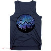 Mountains Star Night Sky Tank Top thumb 0