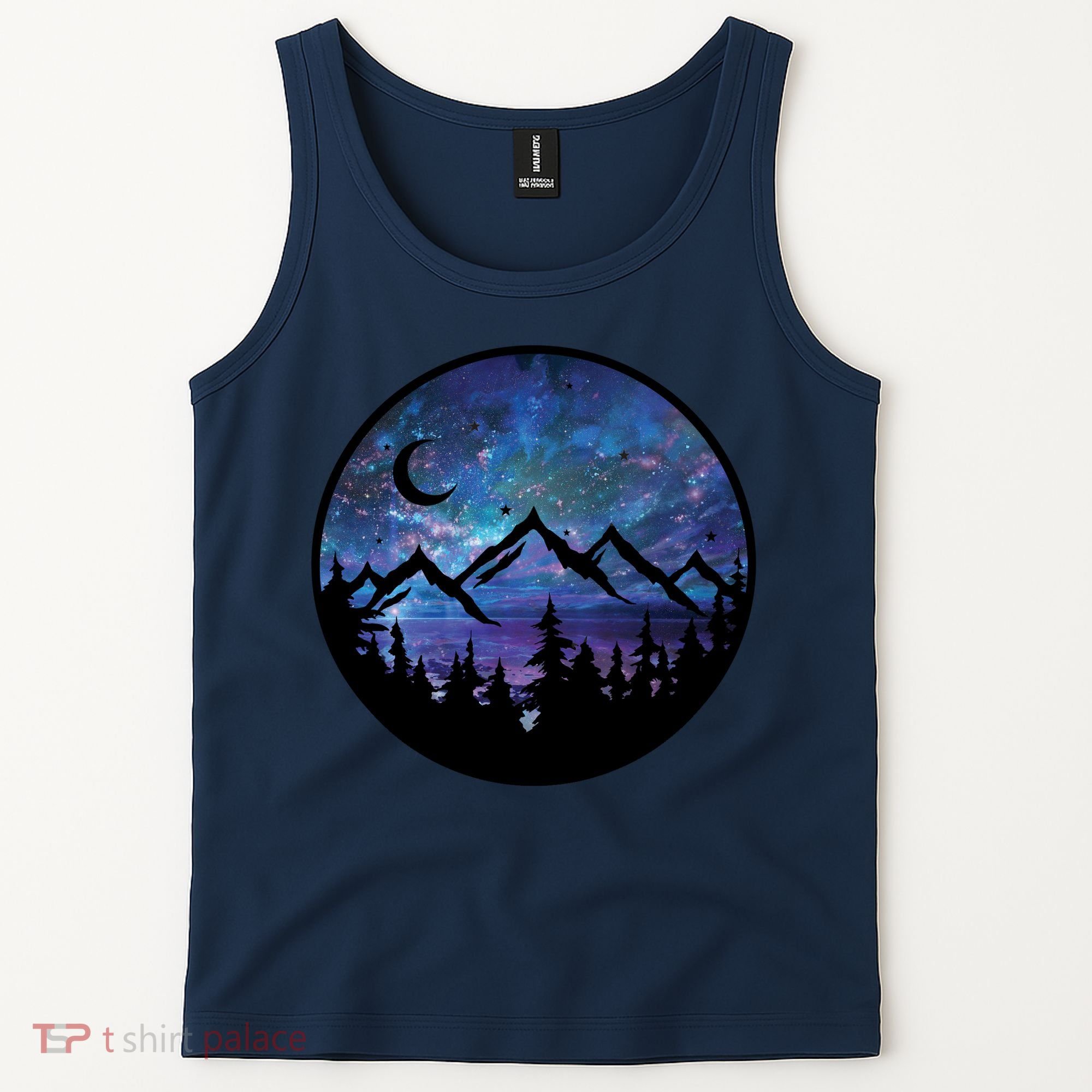 Mountains Star Night Sky Tank Top