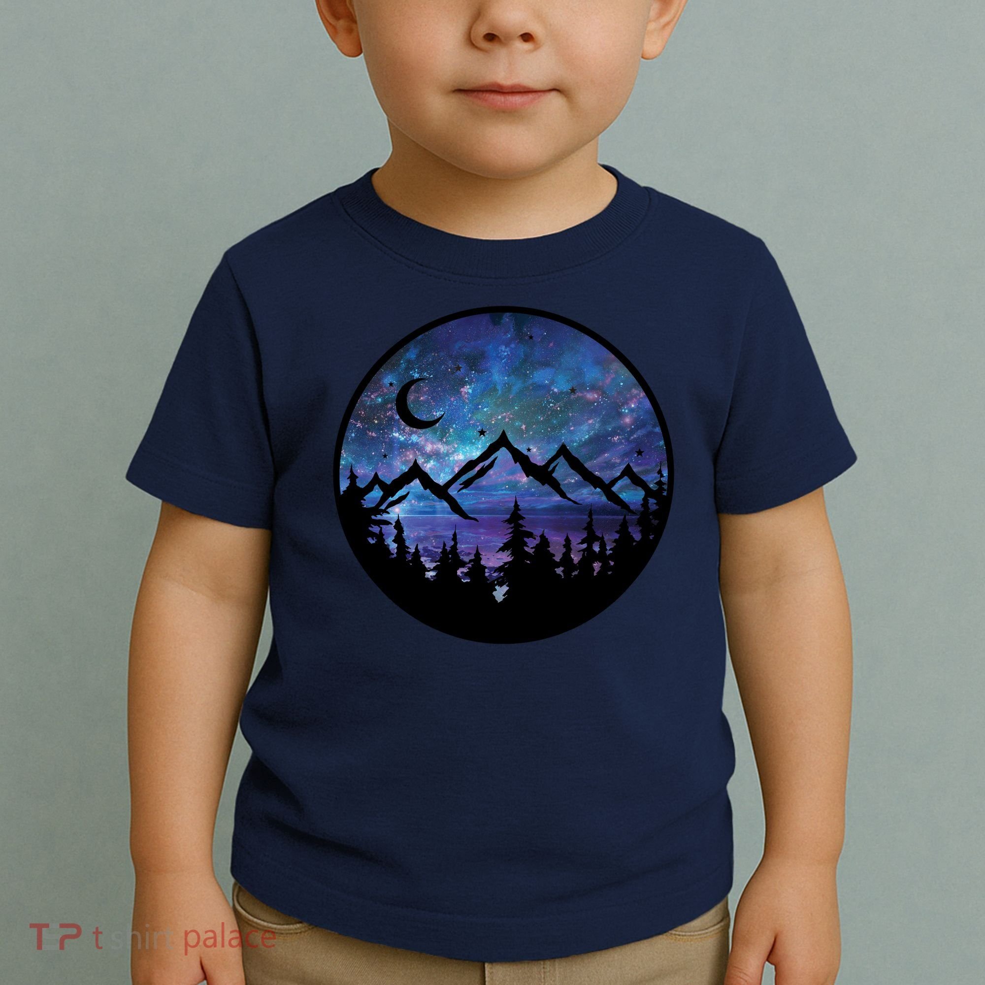 Mountains Star Night Sky Toddler T-Shirt