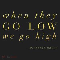 Michelle Obama When They Go Low We Go High Top Barack Women's Sweatshirt thumb 2