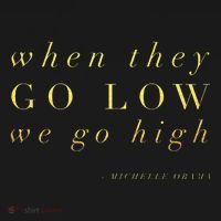 Michelle Obama When They Go Low We Go High Top Barack Women's Hoodie thumb 2