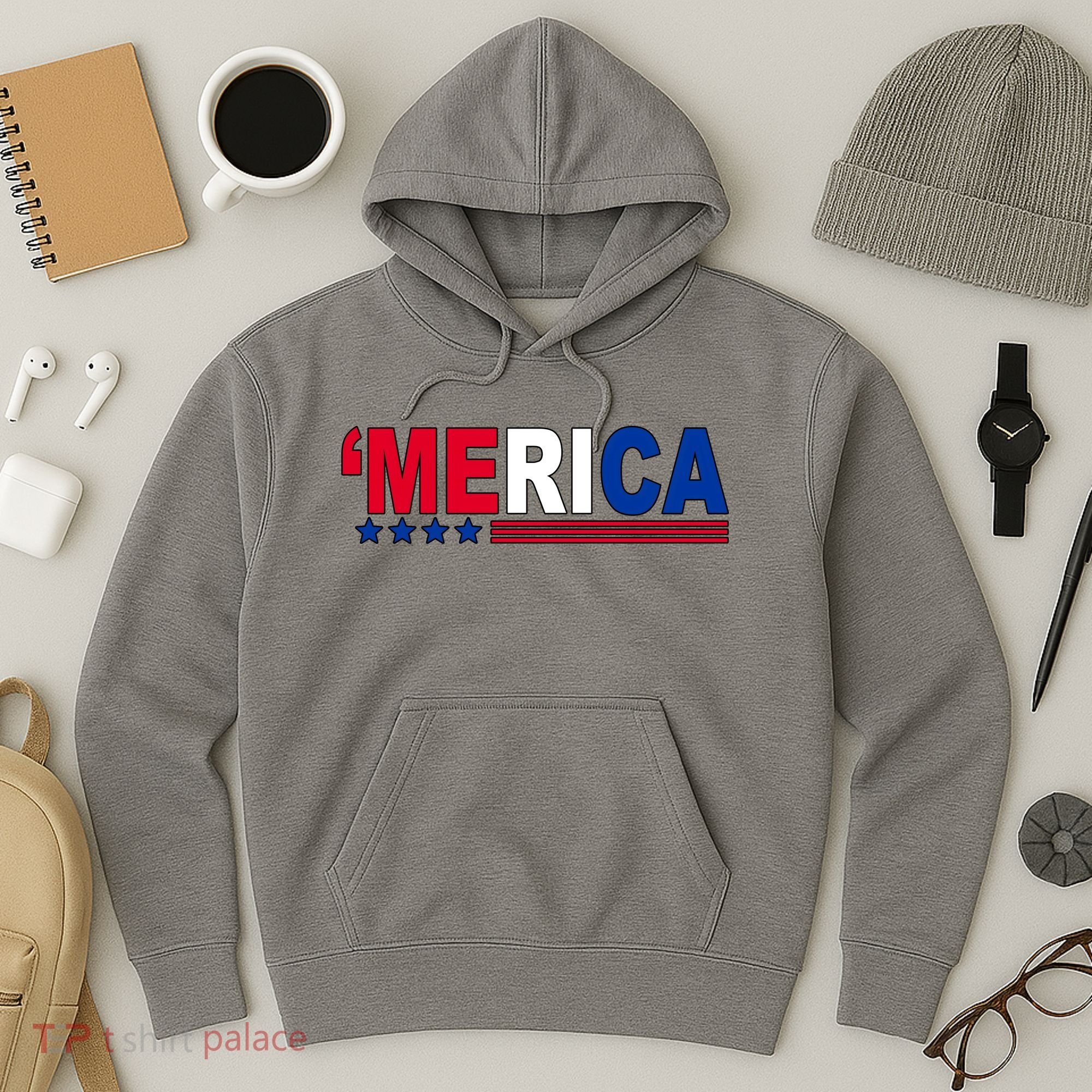 Merica Patriotic 4th Of July Hoodie