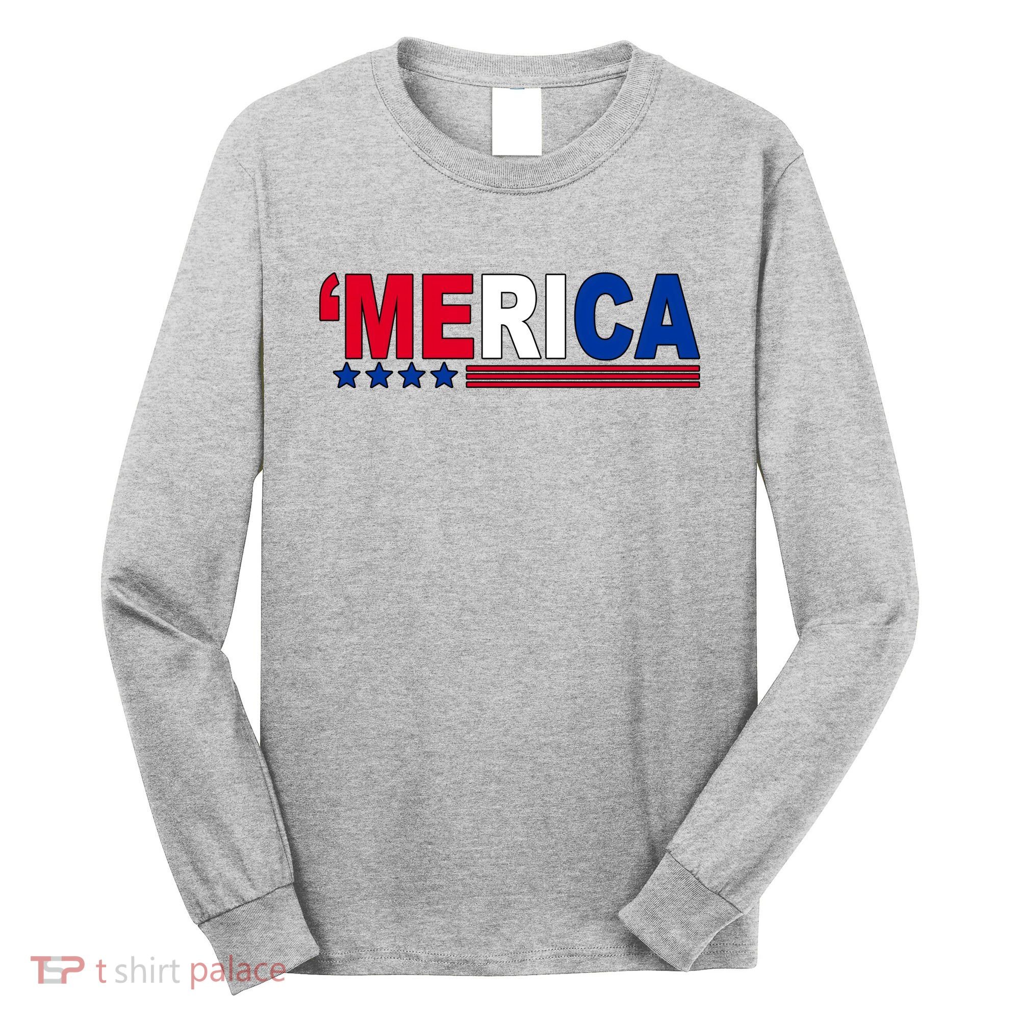 Merica Patriotic 4th Of July Long Sleeve Shirt