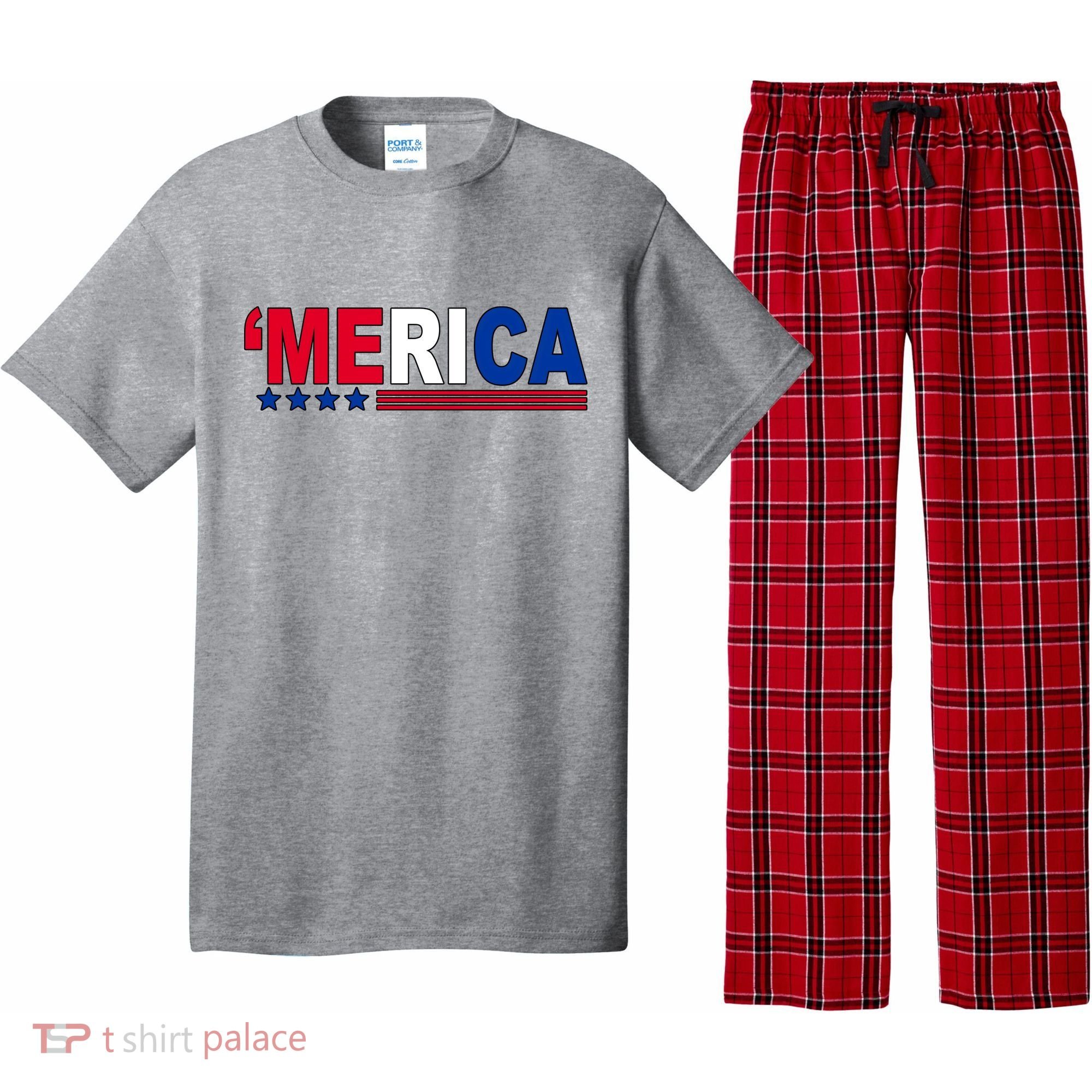 Merica Patriotic 4th Of July Pajama Set