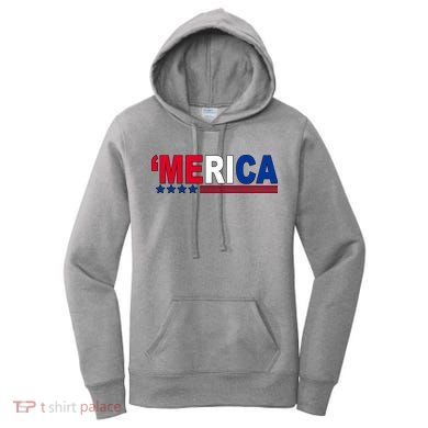Merica Patriotic 4th Of July Women's Hoodie
