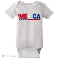 Merica Patriotic 4th Of July Baby Bodysuit thumb 0