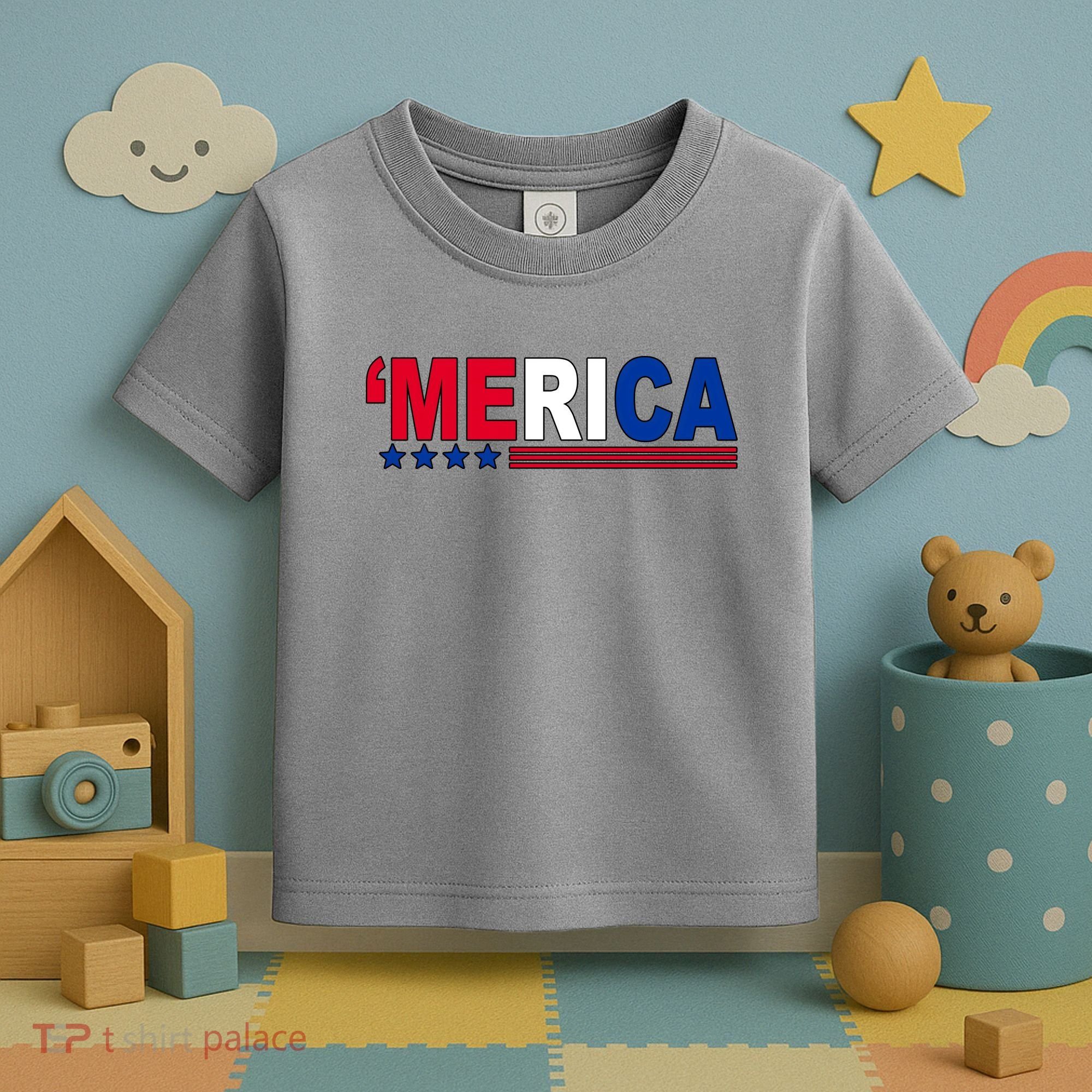 Merica Patriotic 4th Of July Toddler T-Shirt