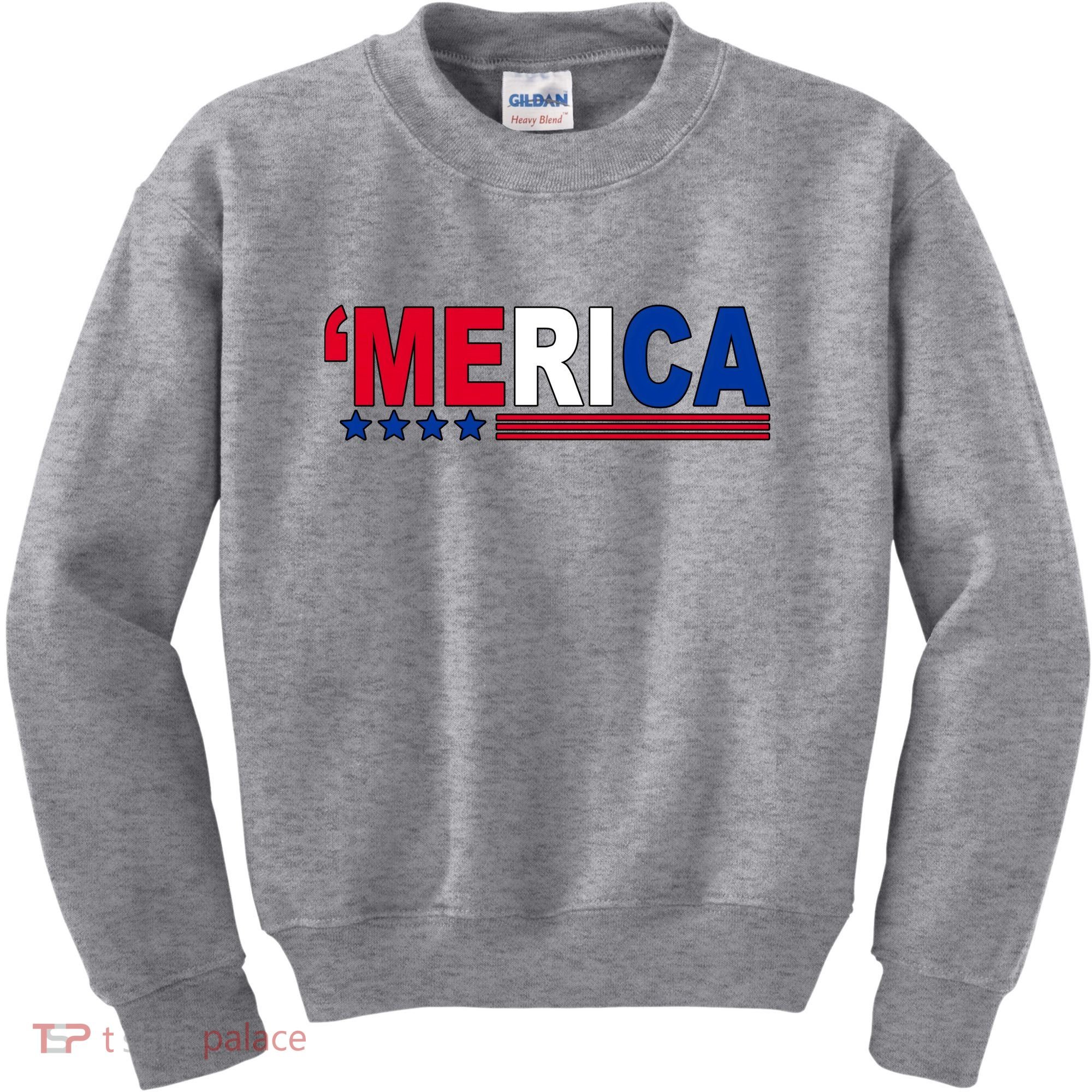 Merica Patriotic 4th Of July Kids Sweatshirt