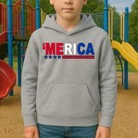 Merica Patriotic 4th Of July Kids Hoodie thumb 2