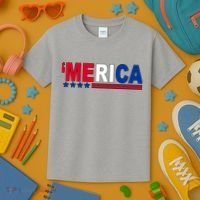 Merica Patriotic 4th Of July Kids T-Shirt thumb 3