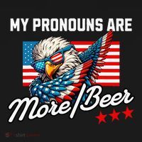 My Pronouns Are More Beer Usa Eagle American Apron thumb 3