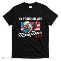My Pronouns Are More Beer Usa Eagle American T-Shirt thumb 0
