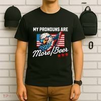 My Pronouns Are More Beer Usa Eagle American T-Shirt thumb 6