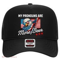 My Pronouns Are More Beer Usa Eagle American Hat thumb 0