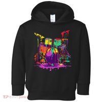 Melting Pop Art Drum Set Funny Drummer Musician Music Outfit Toddler Hoodie thumb 0