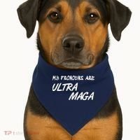 My Pronouns Are Ultra Maga USA-Made Doggie Bandana thumb 1