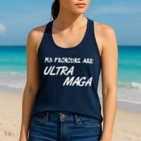 My Pronouns Are Ultra Maga Women's Tank Top thumb 2