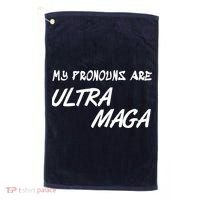 My Pronouns Are Ultra Maga Golf Towel thumb 0