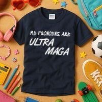 My Pronouns Are Ultra Maga Kids T-Shirt thumb 3