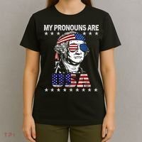My Pronouns Are Usa Flag 4th Of July T-Shirt thumb 4