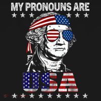 My Pronouns Are Usa Flag 4th Of July Women's Tank Top thumb 5