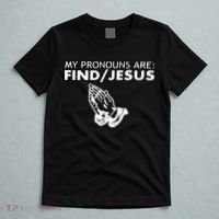 My Pronouns Are Find Jesus Retro Apparel T-Shirt thumb 5