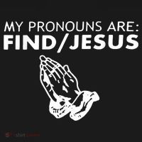 My Pronouns Are Find Jesus Retro Apparel Women's Hoodie thumb 2