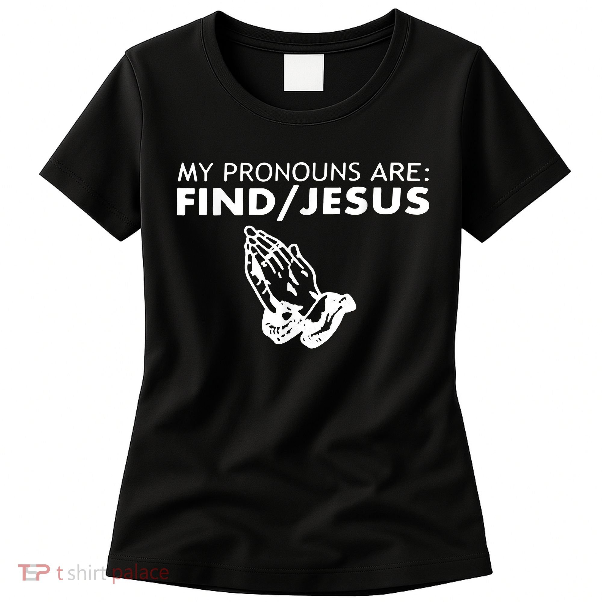 My Pronouns Are Find Jesus Retro Apparel Women's T-Shirt