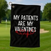My Parents Are My Valentines Golf Towel thumb 1