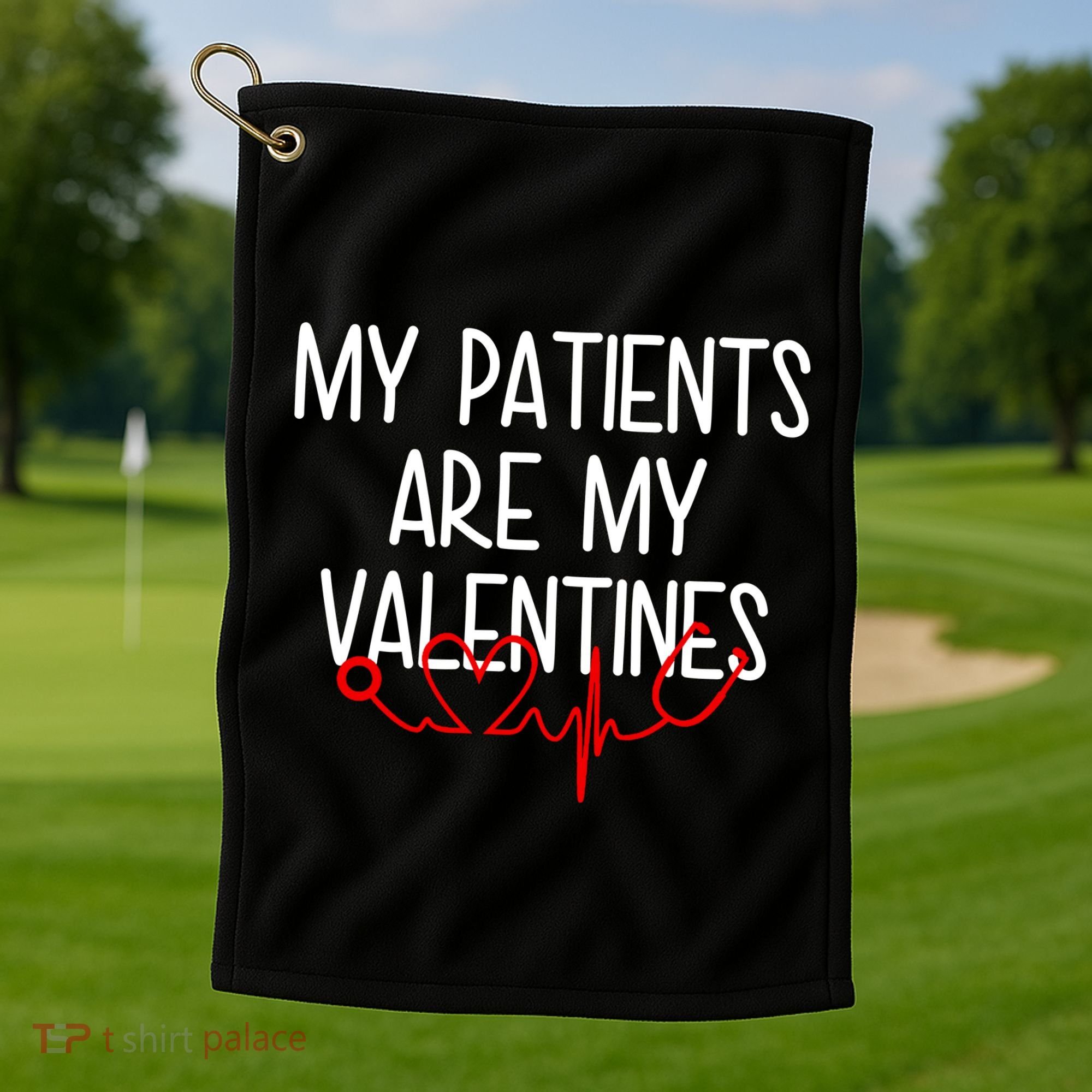 My Parents Are My Valentines Golf Towel
