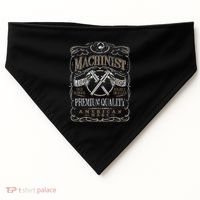 Machinist Patriotic American 100 Proof Gift USA-Made Doggie Bandana thumb 0