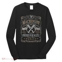 Machinist Patriotic American 100 Proof Gift Long Sleeve Shirt thumb 0